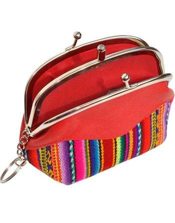 Porte-monnaie à double compartiment rouge