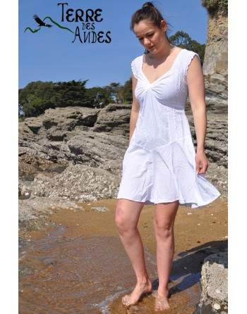 Robe péruvienne blanche