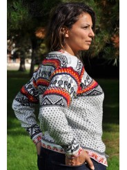 Pullover en laine couleur des Andes