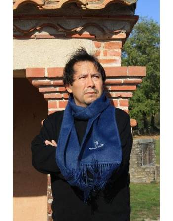 Echarpe péruvienne blue indigo