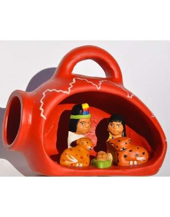 Creche dans une jarre