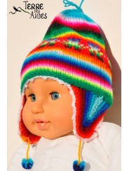 Bonnet péruvien pour baby
