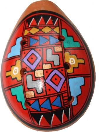 Ocarina ligne de NAZCA (rouge)