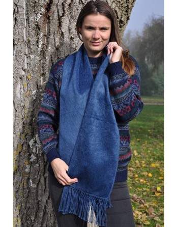 Echarpe Camargo bleu indigo