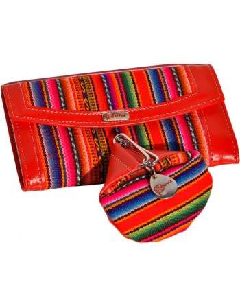 Portefeuille Rouge et son porte monnaie