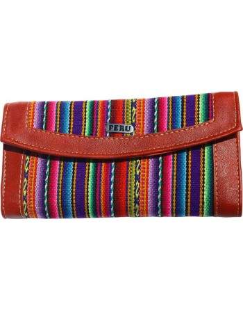 Portefeuille aguayo  rouge