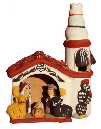 Crèche dans une église péruvienne