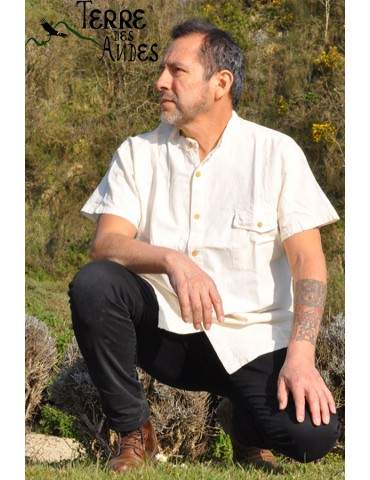 Chemise péruvienne coton...