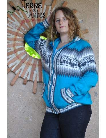 Veste bleu celeste avec...