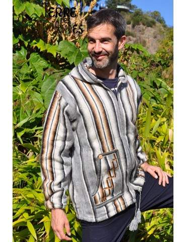 Veste tissé main couleur...