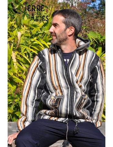 Veste tissé main couleur...