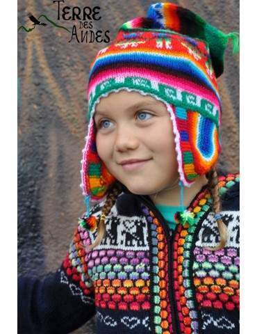 Bonnet péruvien enfant