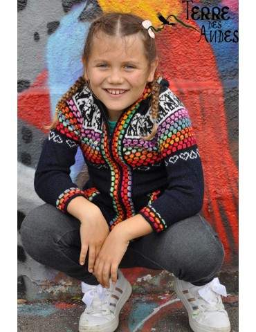 Veste à capuche noir