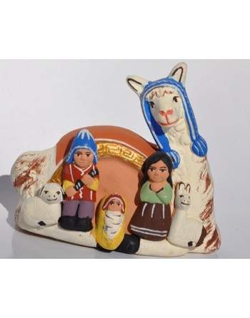 Crèche lama des Andes