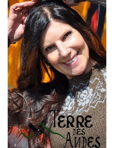 Pull péruvien femme Brun...