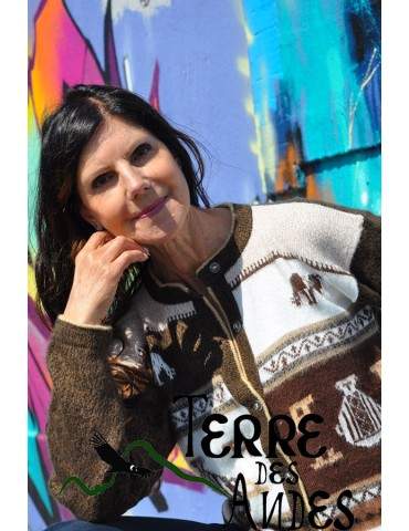 Gilet ethnique péruvien...