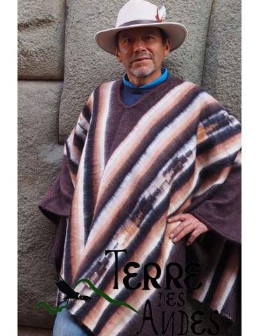 Poncho Titicaca chocolat