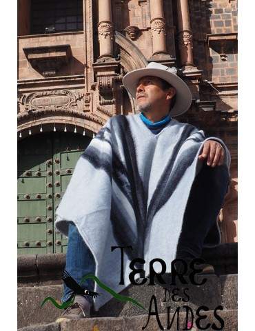 Poncho Titicaca gris souris