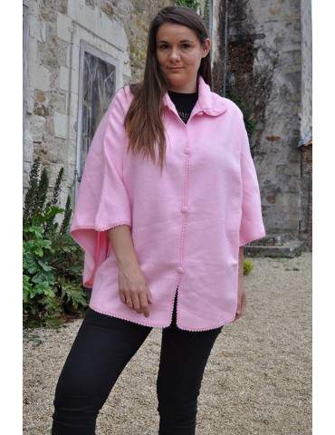 Poncho Cape femme rose...