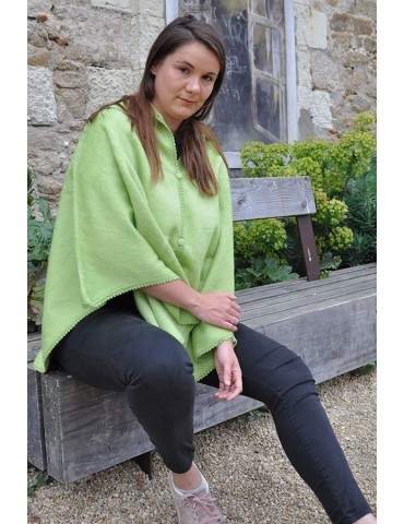 Poncho Cape femme vert...