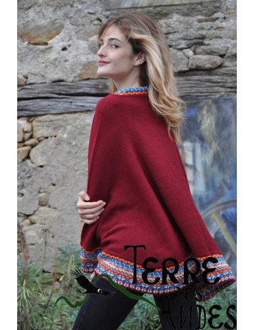 Cape couleur bordeaux