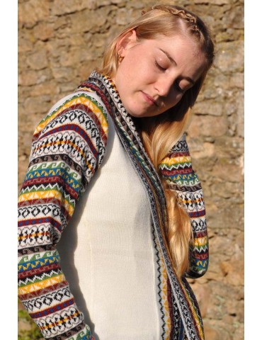 Cardigan laine d'alpaga