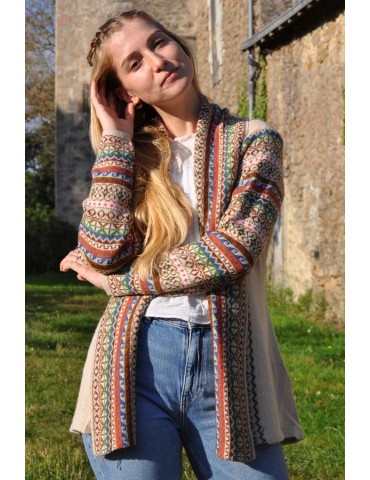 Cardigan beige Altiplano