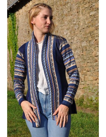 Cardigan Altiplano Bleu marine