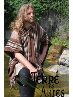 Poncho des Andes Marron...