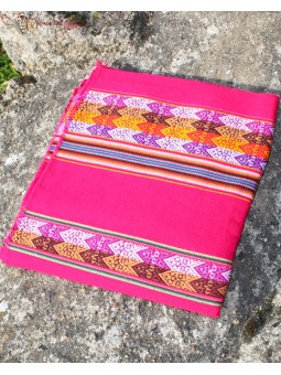 Tissu péruvien couleur fuchsia