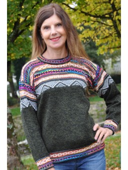Pullover femme en laine...