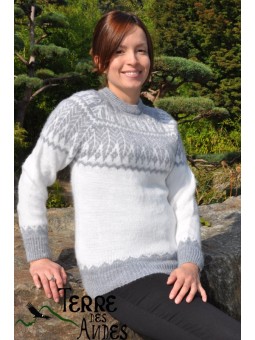 Pull-over alpaga femme...