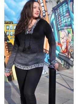 Pull-over péruvien femme...