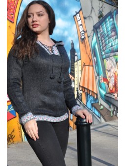 Pullover arc en ciel laine...