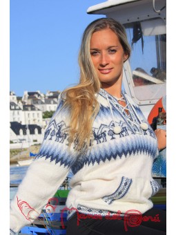 Pull à capuche doux et...