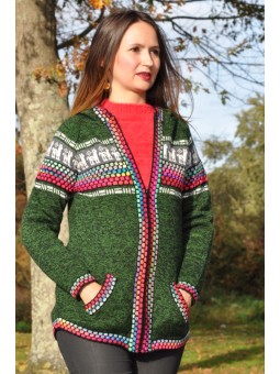 Gilet péruvien vert Amazonia