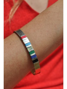 Bracelet argent et pierres...