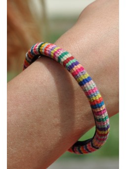 Bracelet fin tissu indien