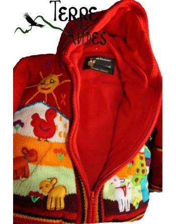 Veste doublée polaire pour garçon ou fille