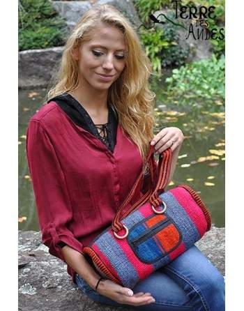 Sac à main en laniere beige