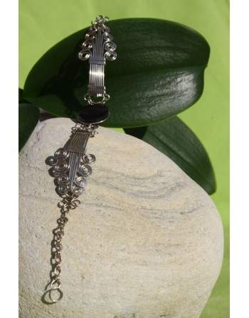 Bracelet pierre semi-precieuse onyx