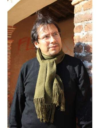 Echarpe péruvienne kaki