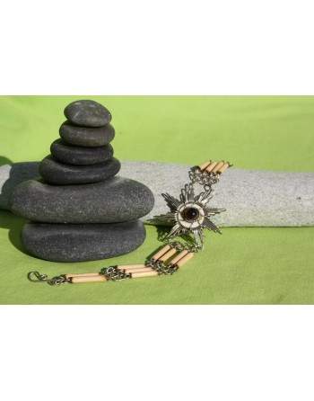 Bracelet en Bambou et pierre