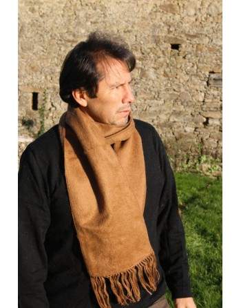 Echarpe péruvienne camel