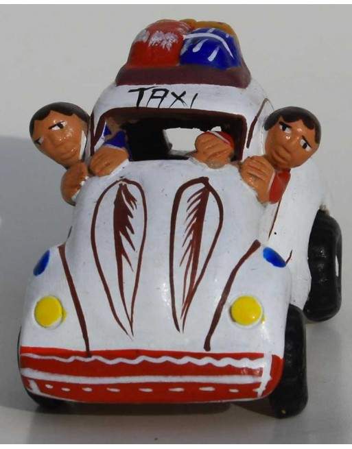 Taxi péruvien blanc