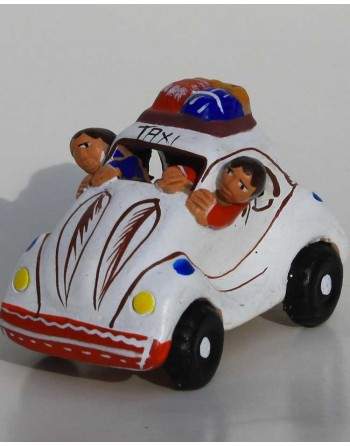 Taxi péruvien blanc