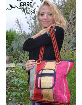 Sac à main Cuzco jaune fuchsia