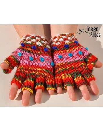 Mitaines - moufles rouge